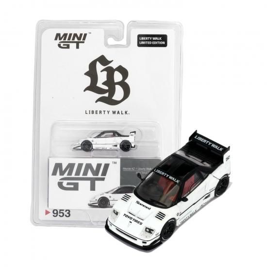MINI GT 1/64 Mazda AZ-1 Liberty Walk LB40 White 2024 Tokyo Auto