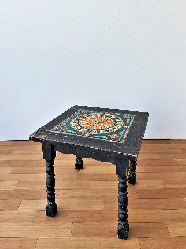 1930-40's ヴィンテージ タイルトップ サイドテーブル - アンティーク