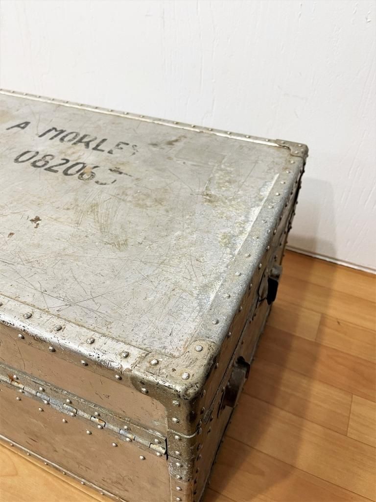 1940-50's AIKOKU Tokyo社製 ヴィンテージ アルミニウム トランク