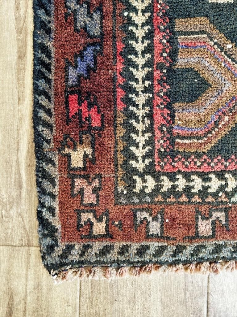 1980-90's バルーチ族 トライバルラグ(1195mm × 830mm) - アンティーク