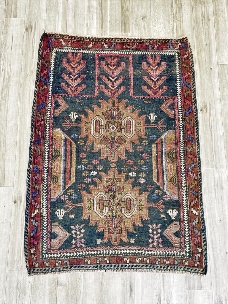 1980-90's バルーチ族 トライバルラグ(1195mm × 830mm) - アンティーク