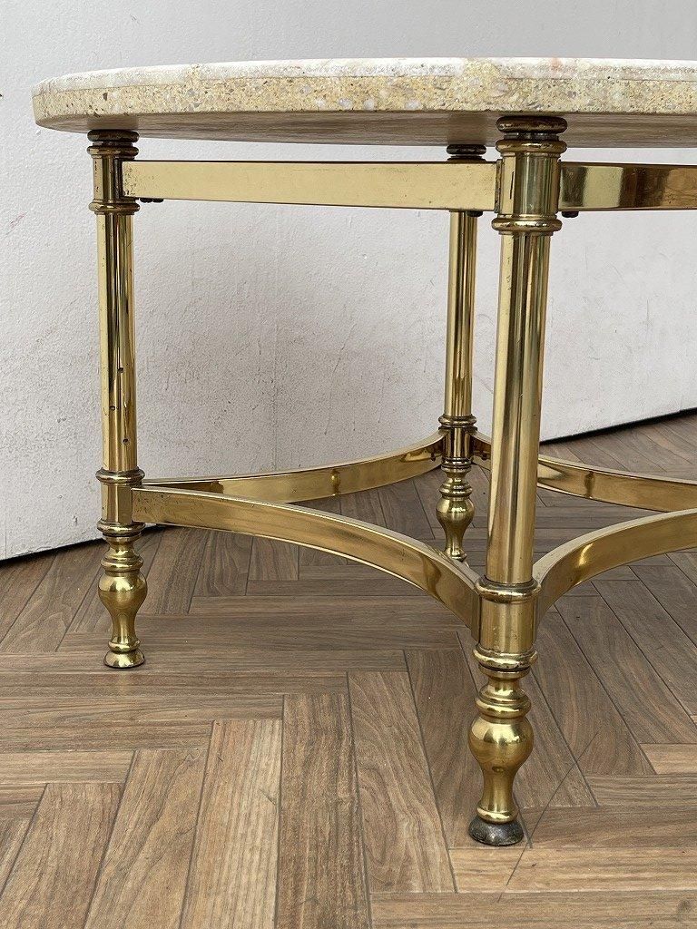 1960's ヴィンテージ ストーントップ サイドテーブル - アンティーク