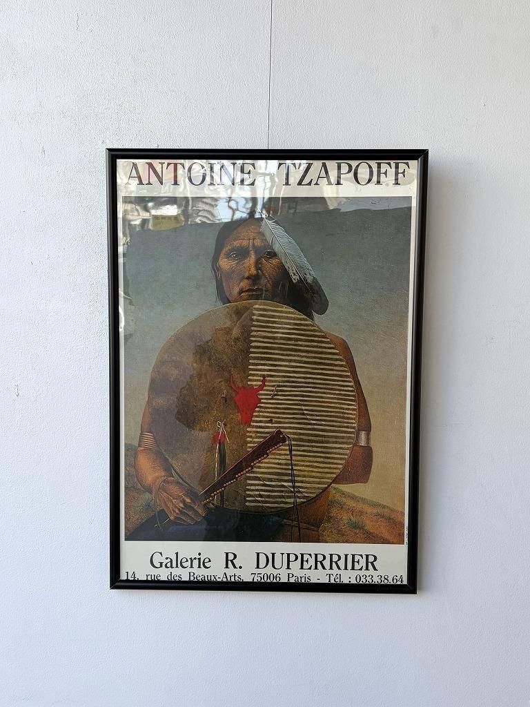 Antoine Tzapof” ヴィンテージ 額入りポスター - アンティーク