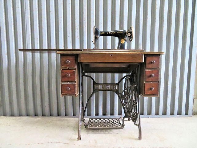 SINGER社 アンティーク ミシン台 - アンティーク、ビンテージの