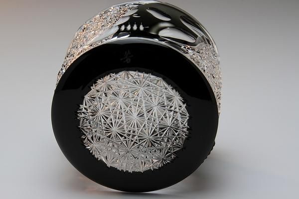 但野英芳 「 スカルぐい呑 」 江戸切子 酒器 - レトロ ＆アート空間