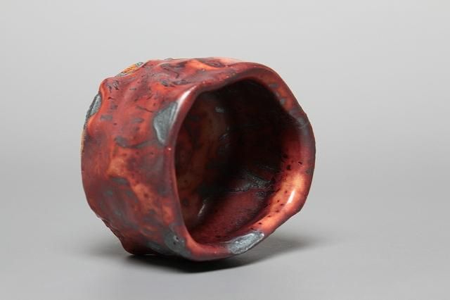 山田 和 「 炎舞志野ぐい呑 」 酒器 盃 - レトロ ＆アート空間 「 古