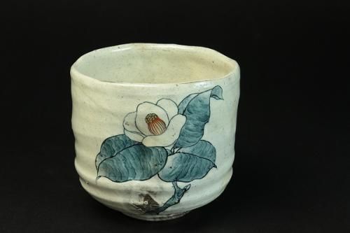 池田省吾 「 粉引椿酒碗 」 種子島 無比 - レトロ ＆アート空間 「 古