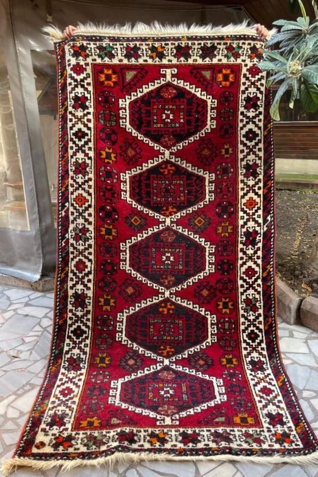 オールド絨毯/トルコ・ガズィアンテプ・クルド/トライバルラグ約267