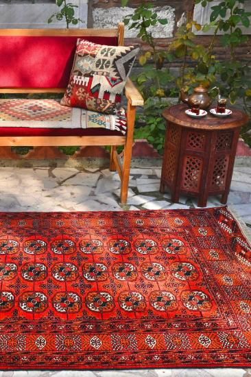 オールド絨毯/イラン・ハマダン/トライバルラグ約201×101cm - 手織り