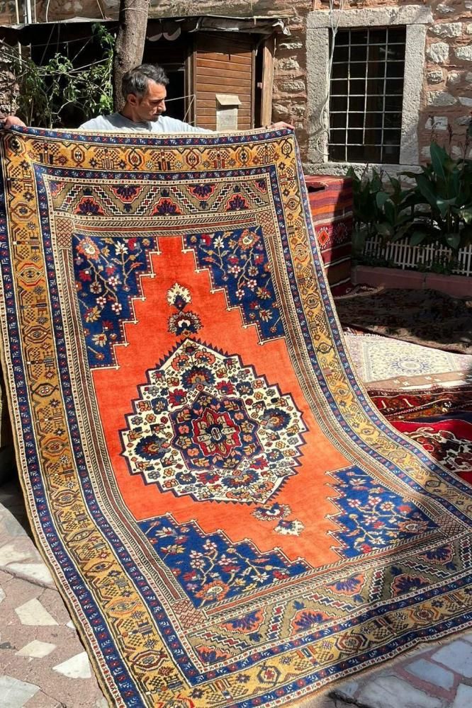 オールド絨毯/トルコ・コンヤ・タシュプナル約278×163cm - 手織り絨毯