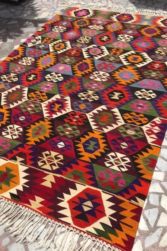 オールドキリム/トルコキリム・ガジアンテプ・バラク/約273×176cm