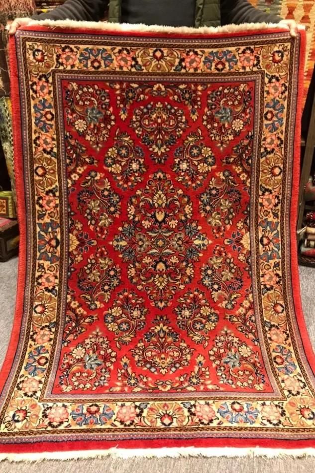 新しい絨毯/イラン・サルーク/ペルシャ絨毯約157×106cm - 手織り絨毯