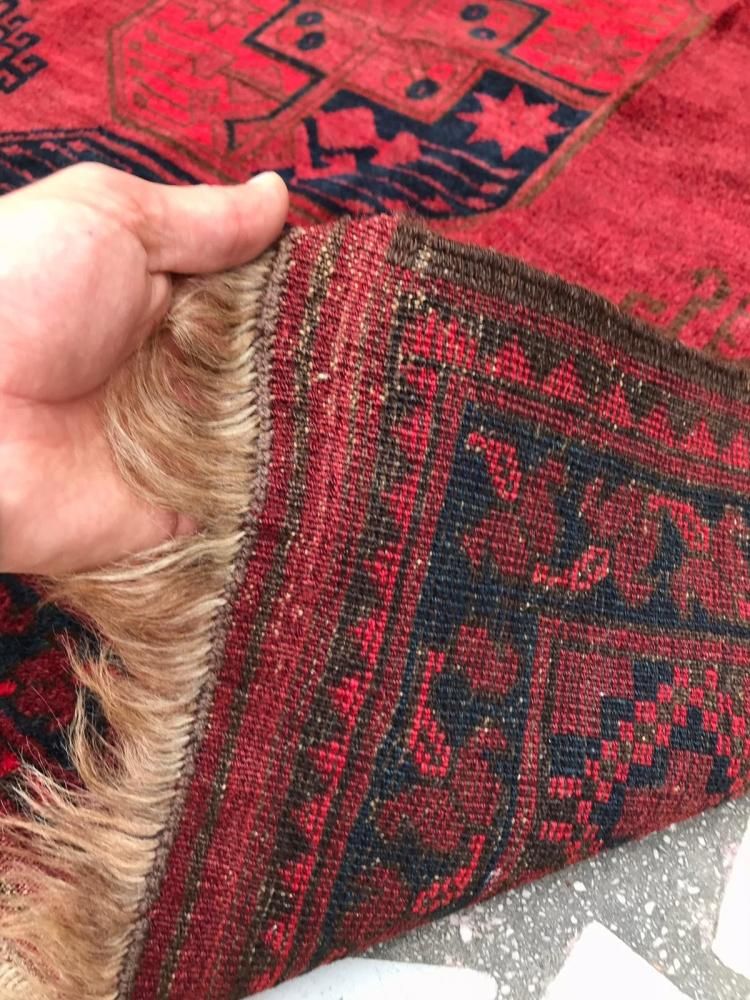 セミアンティーク絨毯/トルクメン・エルサリ/クズルアヤック