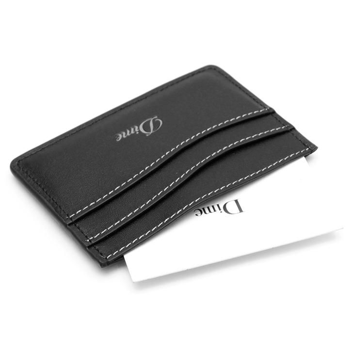 Dime Cursive Cardholder / Black Leather (ダイム カードケース