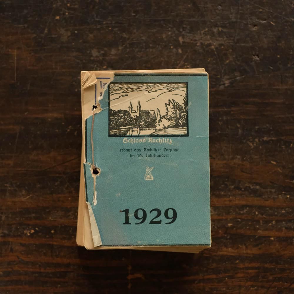 1929年の日めくりカレンダー／ドイツ - チャルカお買いものサイト