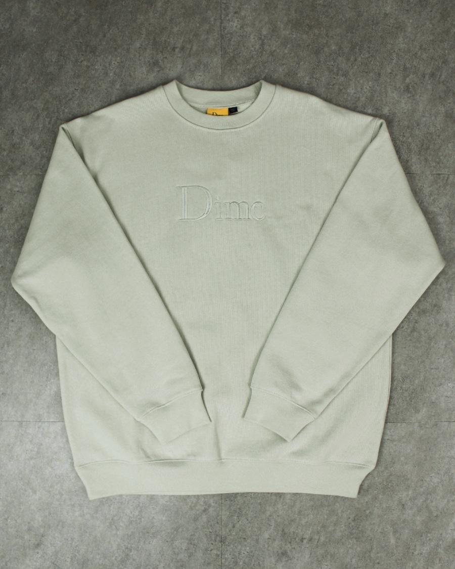 Dime Classic Logo Crewneck Sweat - Clay