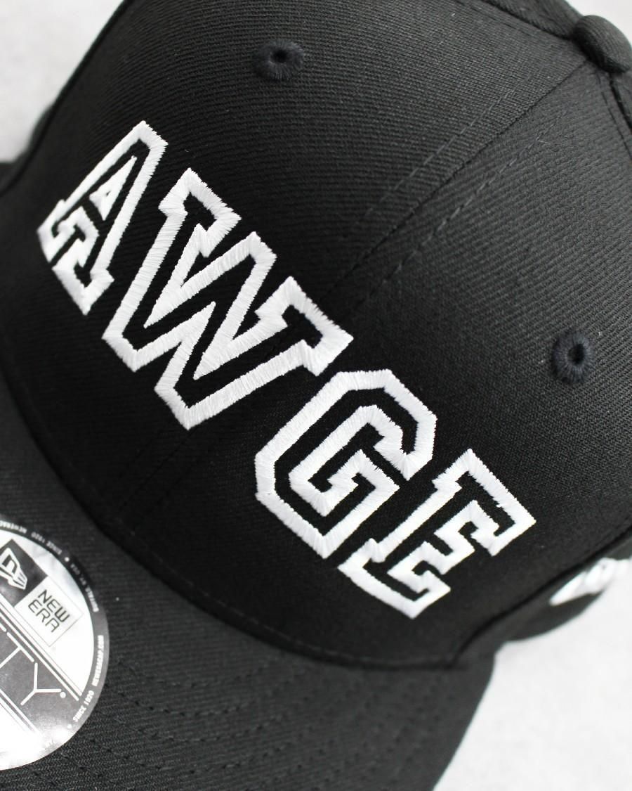 AWGE × New Era Embroidery Snapback Cap - Black ニューエラ キャップ