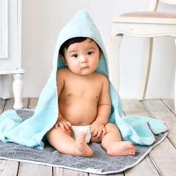 雲ごこちフード付きミニバスタオル - 今治タオルの丸山タオル