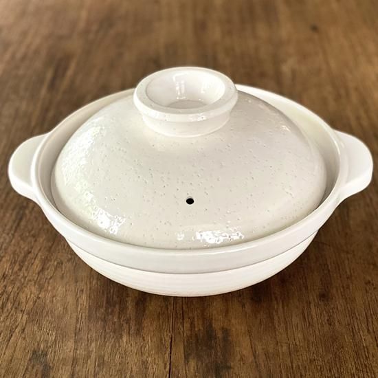 伊賀土鍋 白釉 - 伊賀焼窯元 長谷園 公式通販