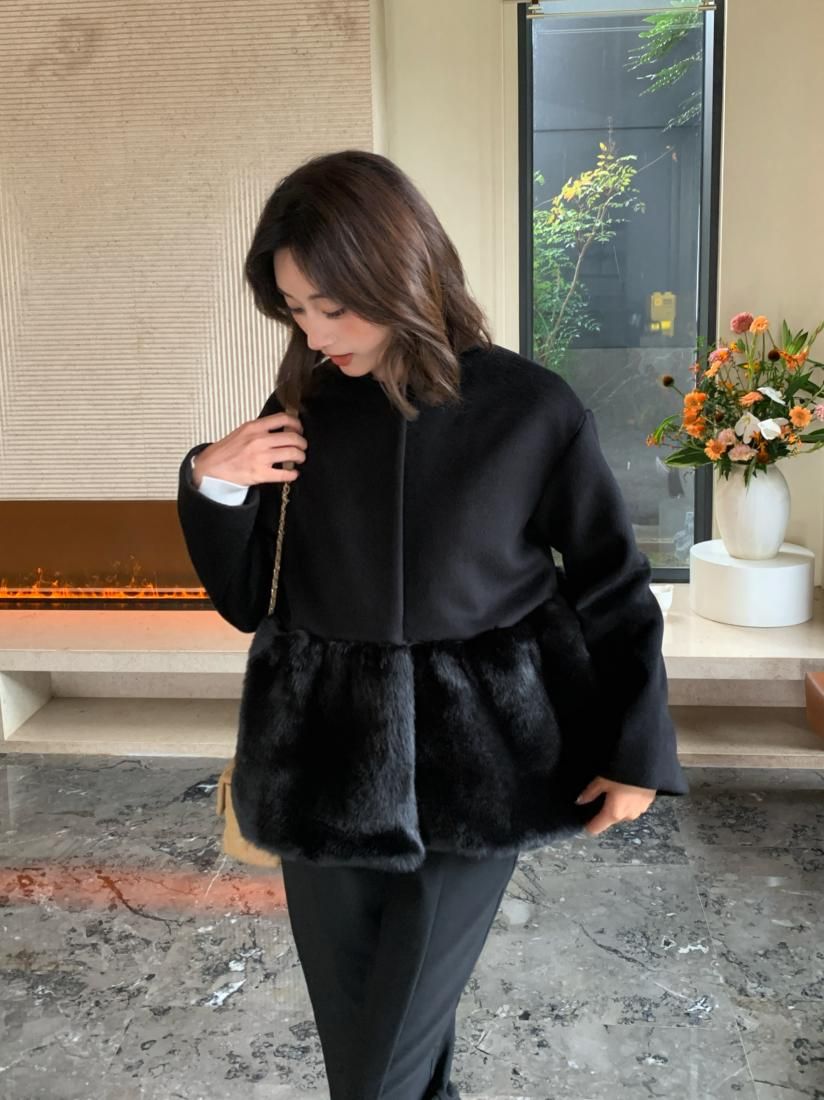 PEPLUM FUR DOCKING COAT - BIRTHDAY BASH
