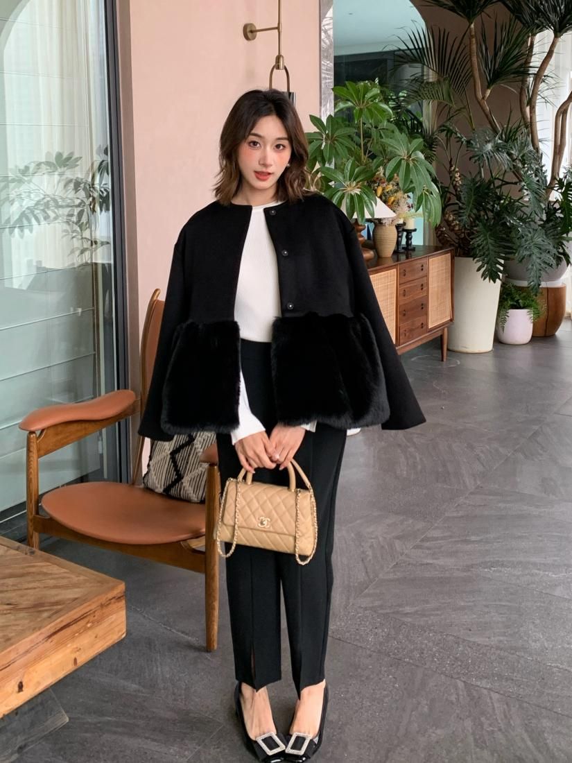 PEPLUM FUR DOCKING COAT - BIRTHDAY BASH