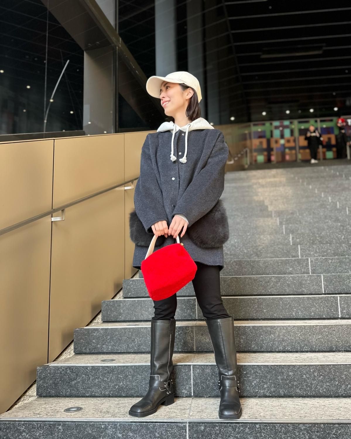 即納+受注】ウールダブルフェイスFOXポケットコート75