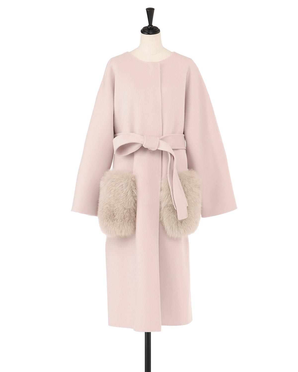 即納＋受注】ウールダブルフェイスFOXロングポケットコート