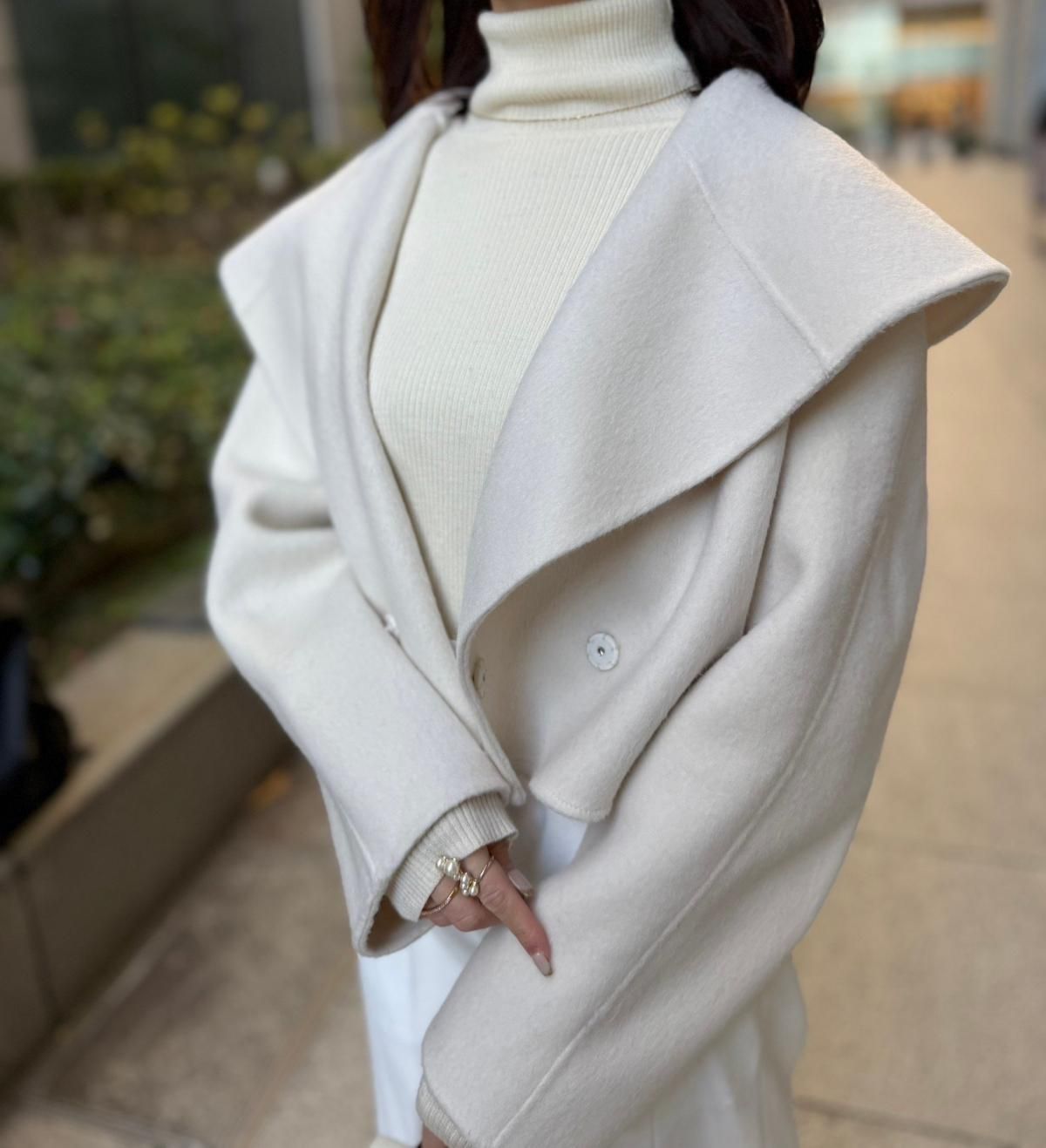 即納+受注】【REIMI collaboration】ウールダブルフェイスショール