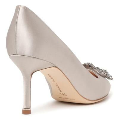 ハンギシ サテン ライトグレー 70 マノロブラニク