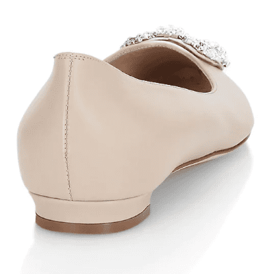 ハンギシ レザー ヌード フラット マノロブラニク