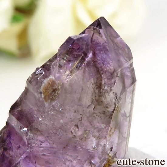 ジンバブエ産 水入りアメジストの結晶(原石) 12.9g - cute stone -
