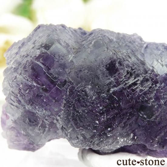 中国 Shangbao Mine産 フローライトの原石 63g - cute stone -