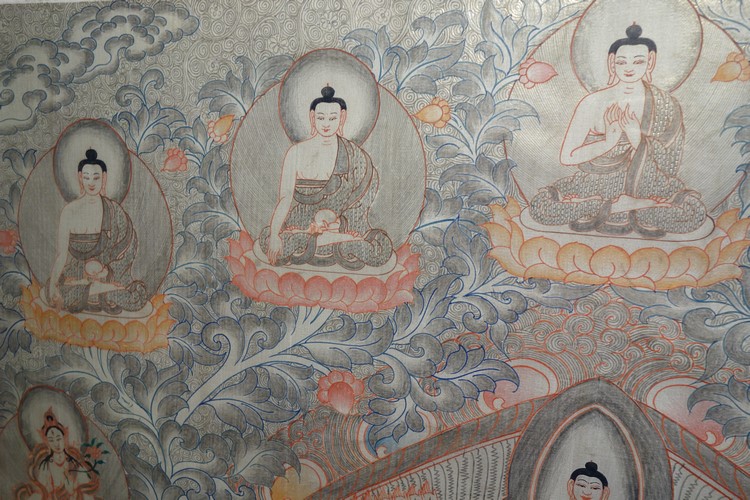 仏画 タンカ 千手観音 仏像 仏教美術｜大阪の仏画販売｜多羅堂