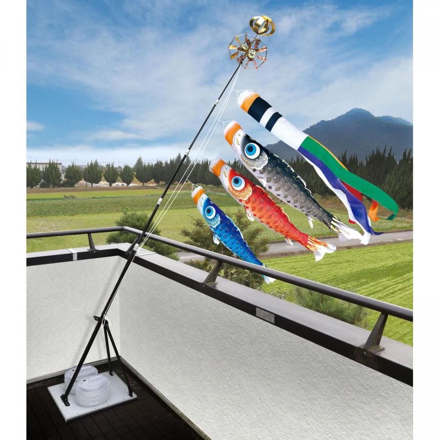 プレミアムベランダスタンドセット 鯉のぼり 徳永【夢はるか】 サイズ