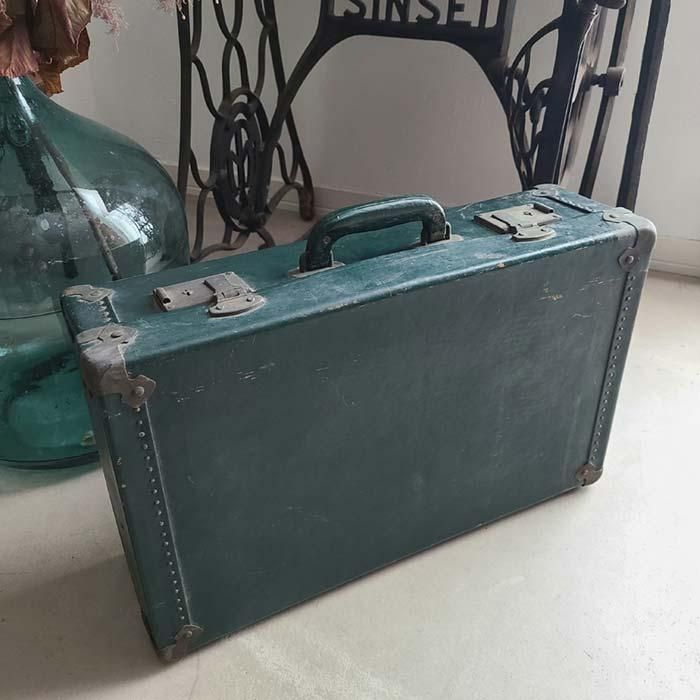 昭和レトロトランク・グリーン | 旅するレトロ雑貨店 monochrome