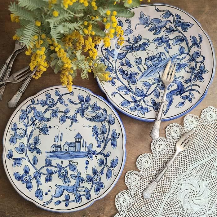 ドイツ蚤の市・古道具・ブロカント・アンティーク調・風景イラスト