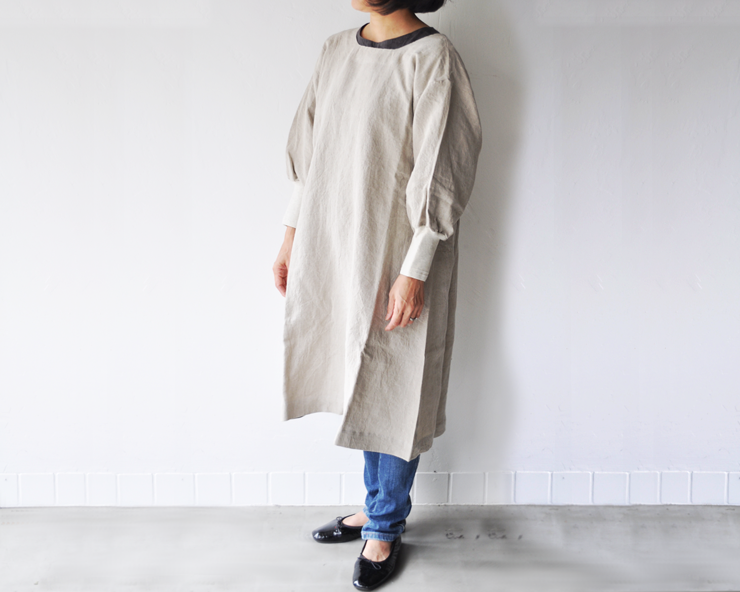 kapoc カポック 割烹着 エプロン リネン 羽織りもの -日々ノ道具奥田