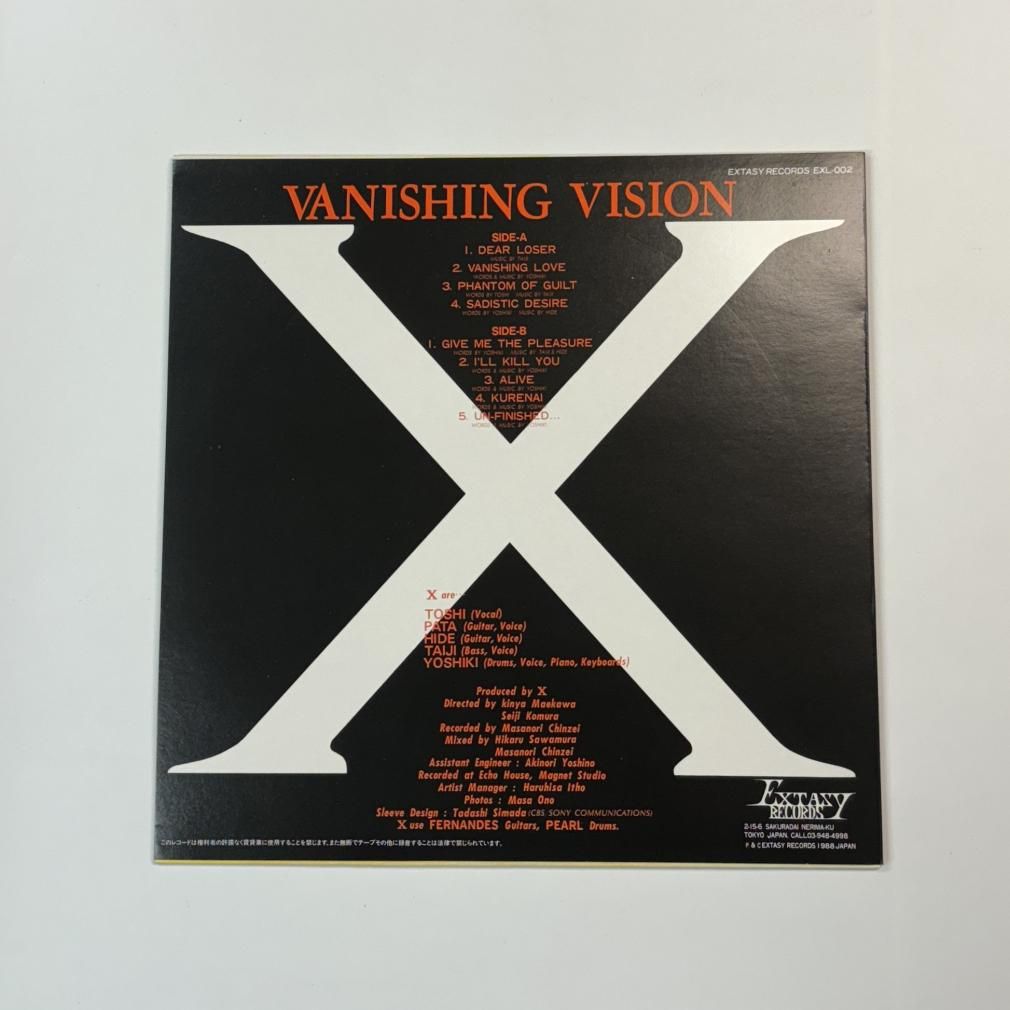 X JAPAN エックス ピクチャー盤レコード VANISHING VISION 5000枚限定