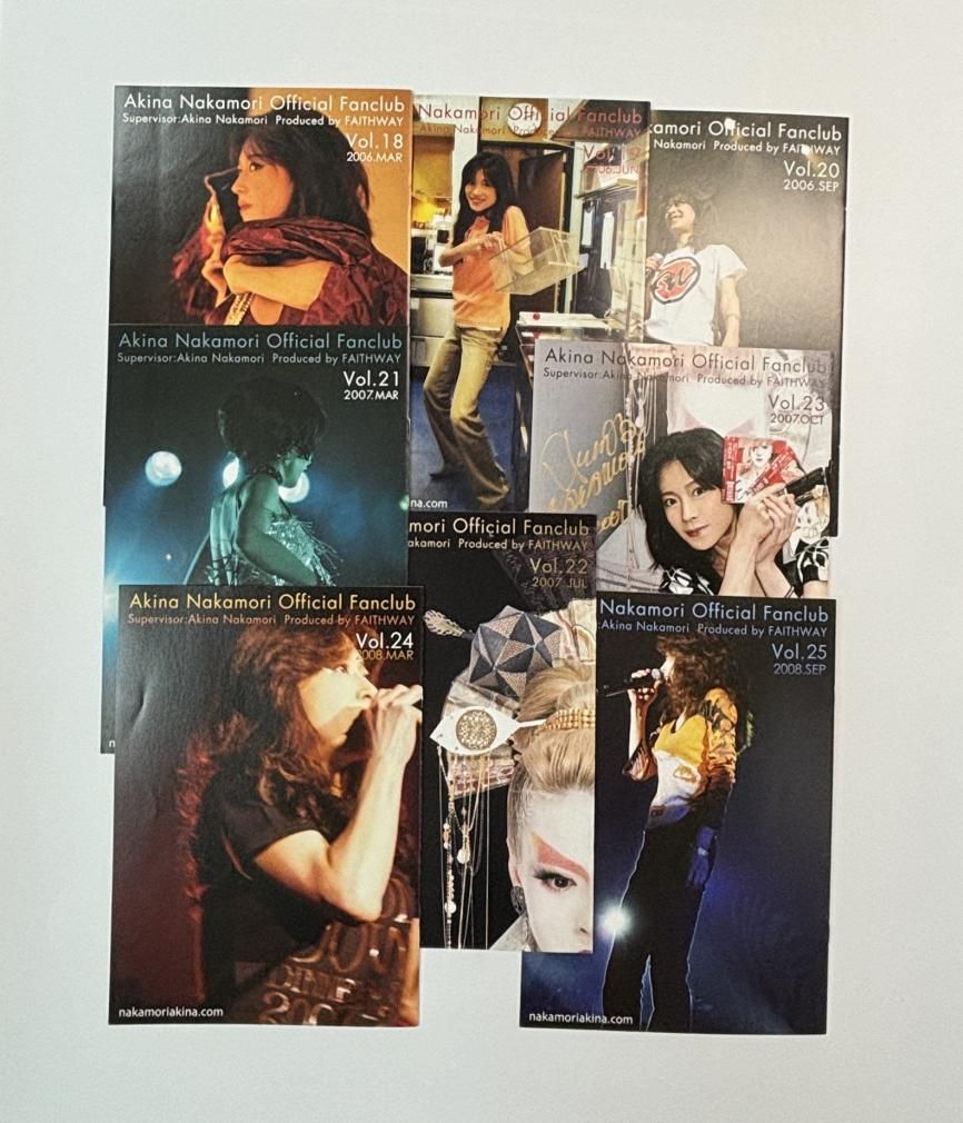 中森明菜 ファンクラブ会報 FAITHWAY 創刊号から32号まで、揃い32冊