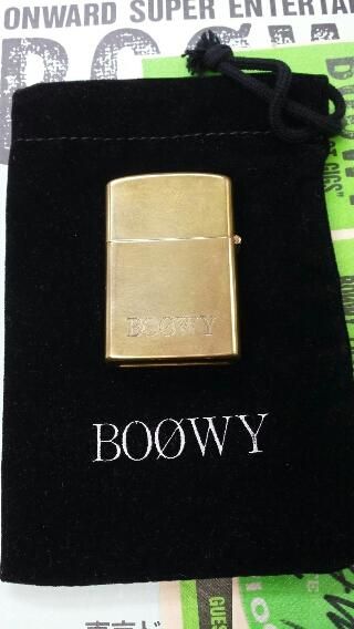 BOOWY 「1987 ZIPPOタイプ・ライター」 1987年制作された公式グッズの