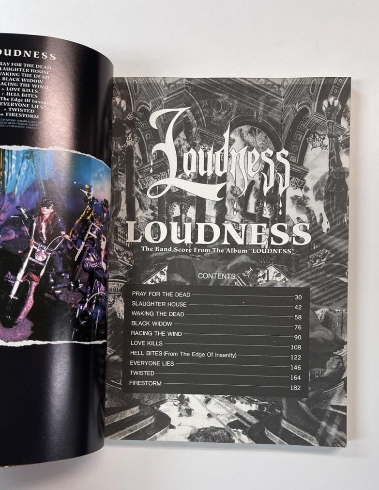 ラウドネス バンドスコア （アルバム）LOUDNESS 10曲 ドレミ楽譜出版社
