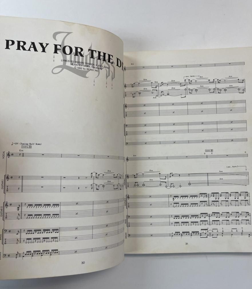 ラウドネス バンドスコア （アルバム）LOUDNESS 10曲 ドレミ楽譜出版社