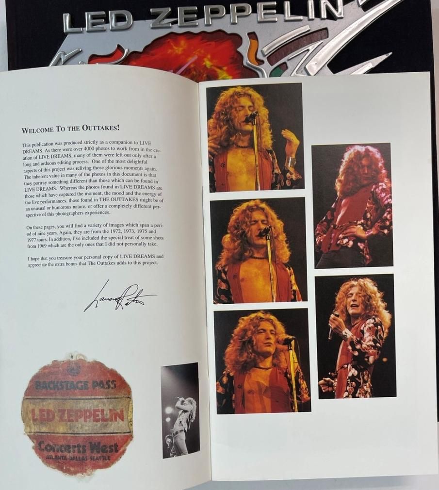 レッドツェッペリン 限定版写真集 Led Zeppelin live dreams 日本語版
