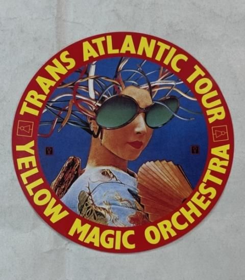 YMO ステッカー YELLOW MAGIC ORCHESTRA TRANS ATLANTIC TOUR 未使用