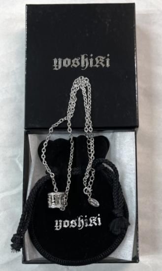 YOSHIKI Jewelry シルバー・ネックレス サイレント・ラウンド「Y」の