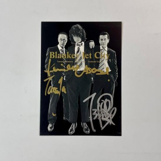 ブランキージェットシティ 直筆サイン入り・ポストカード BLANKEY JET