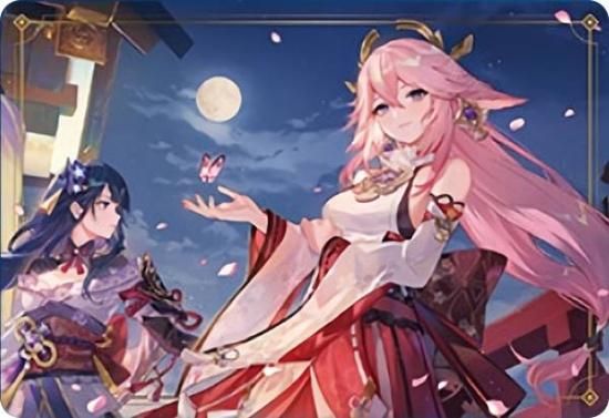 28.雷電将軍＆八重神子】原神 メタルカードコレクション2 - トレカ