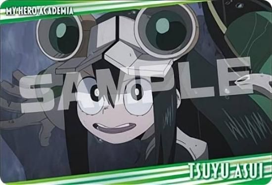 11.蛙吹梅雨/横向き】僕のヒーローアカデミア メタルカード