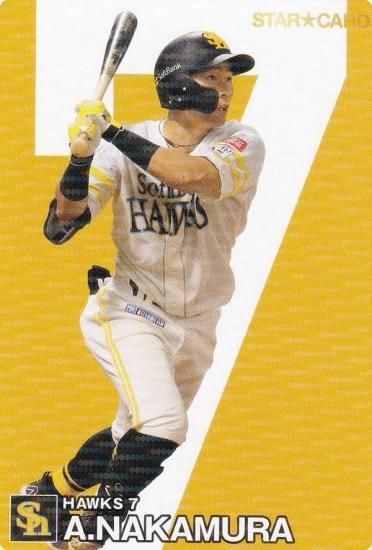 プロ野球チップス2024 第1弾 S-17 中村 晃 (ソフトバンク/スターカード