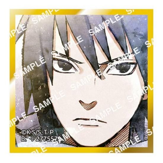 うちはサスケ】豆ガシャ色紙 NARUTO-ナルト- 疾風伝 第三弾 - トレカ